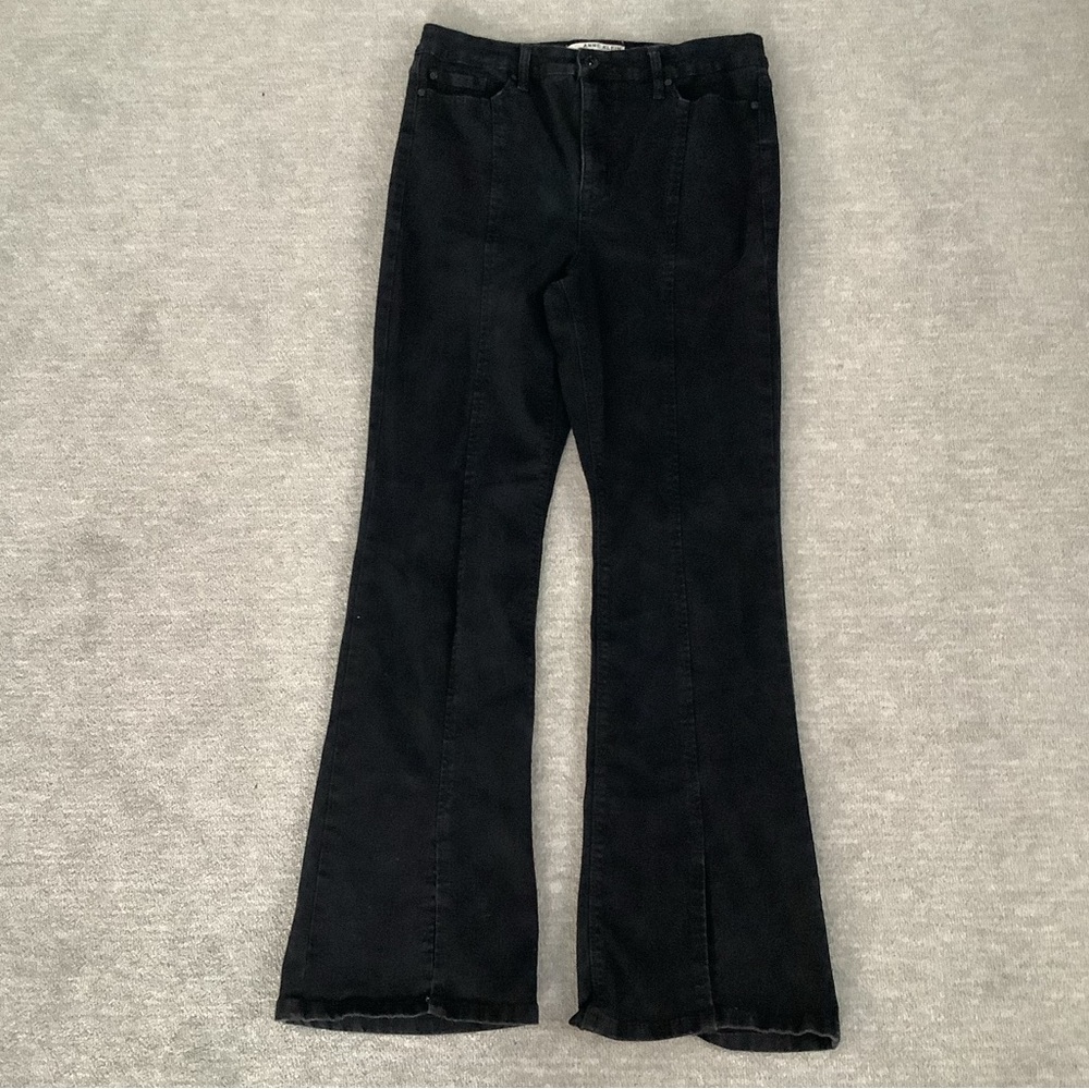 Anne Klein Black High Rise Flare Jeans Sz. 12